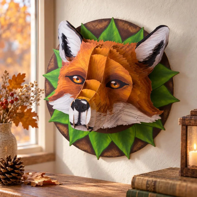 3D Tierkopf Fuchs