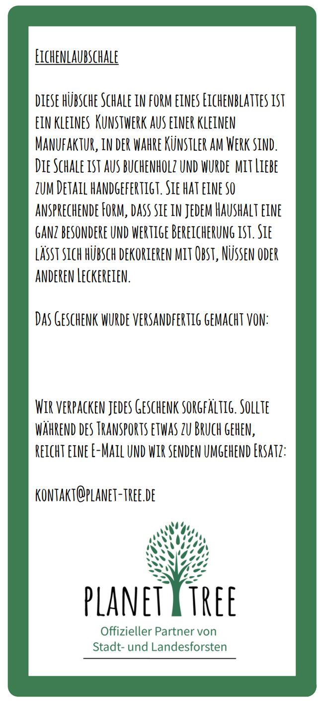 Handgefertigte Schale aus Buchenholz