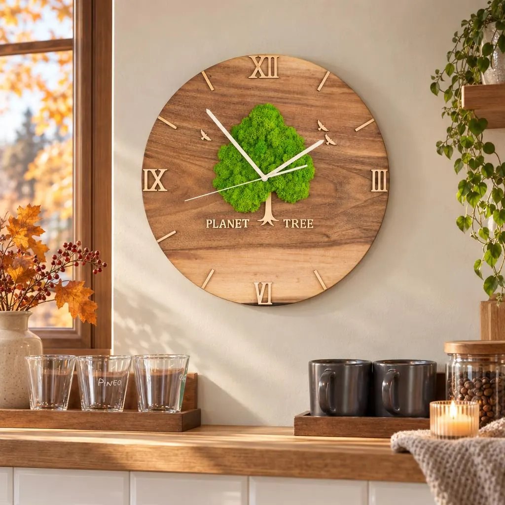 Planet Tree Wanduhr