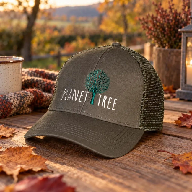 Planet Tree Cap aus Öko-Baumwolle