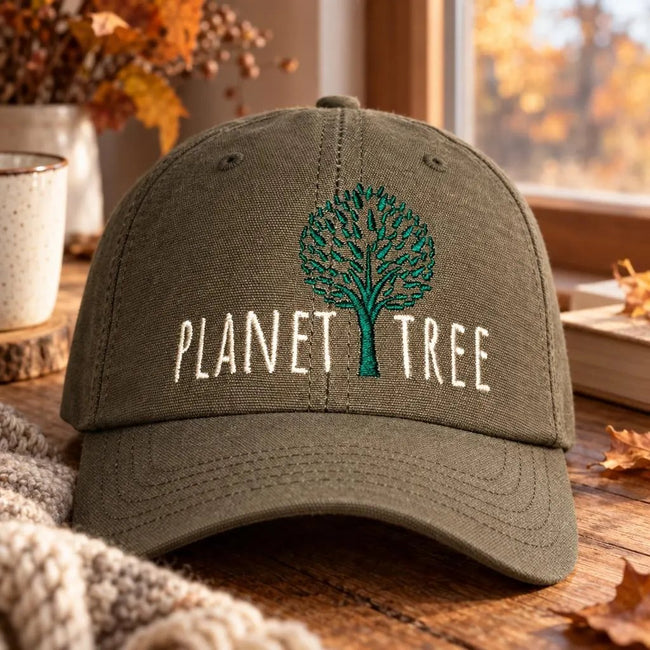 Planet Tree Cap aus Öko-Baumwolle