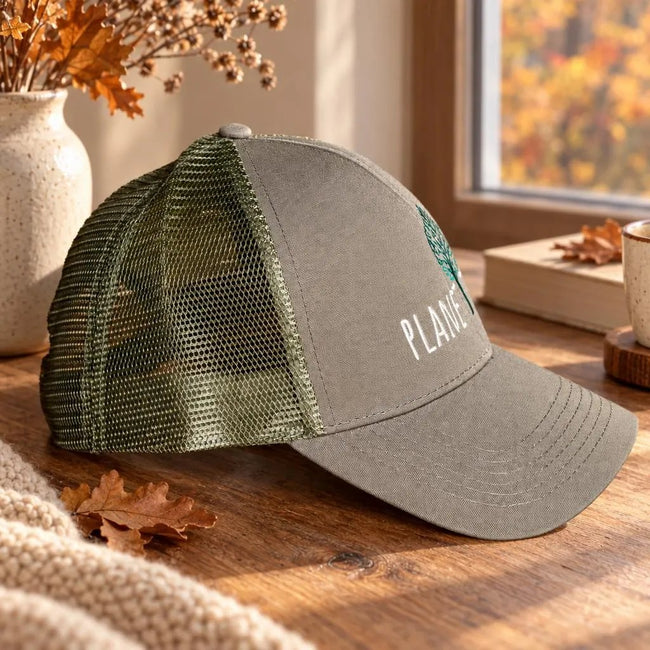 Planet Tree Cap aus Öko-Baumwolle