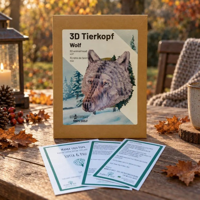 3D Tierkopf Wolf