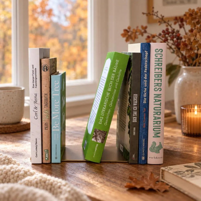 Buchstütze 2er Set Ginkgo