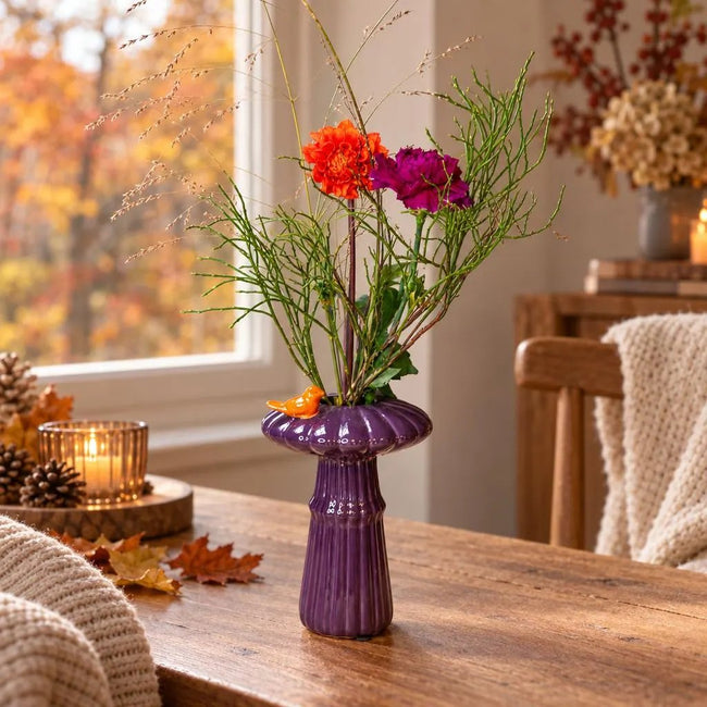 Dekorative Vase mit Vögelchen