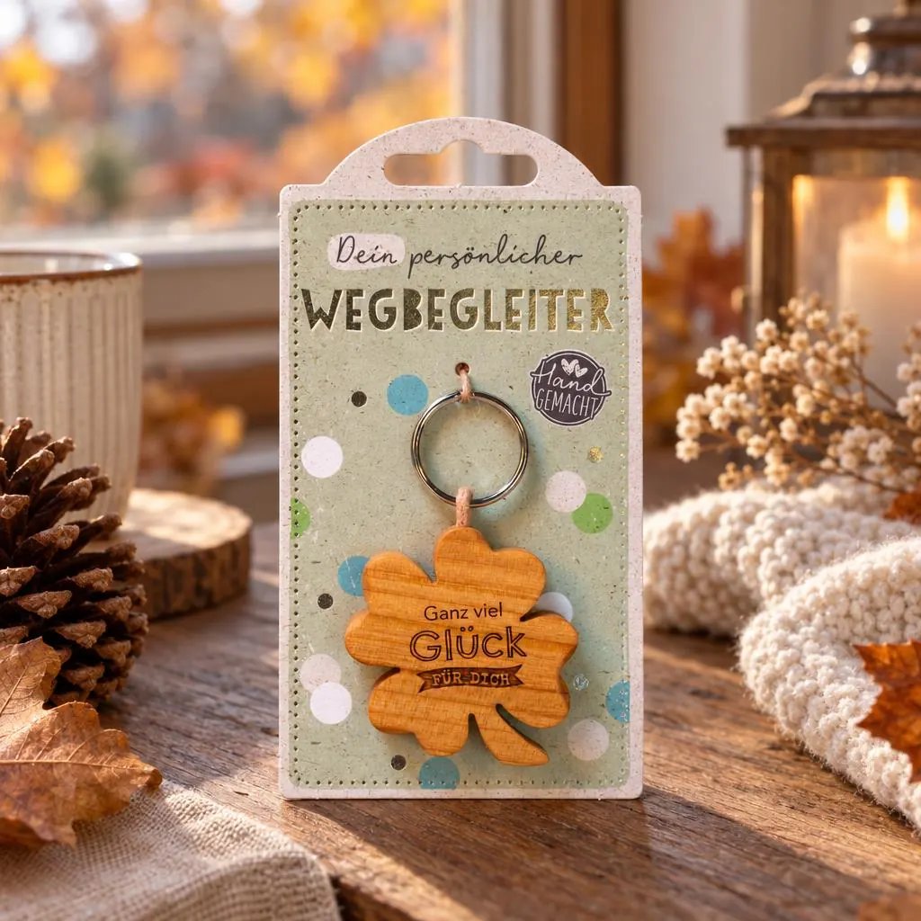 Schlüsselanhänger aus Kirschholz