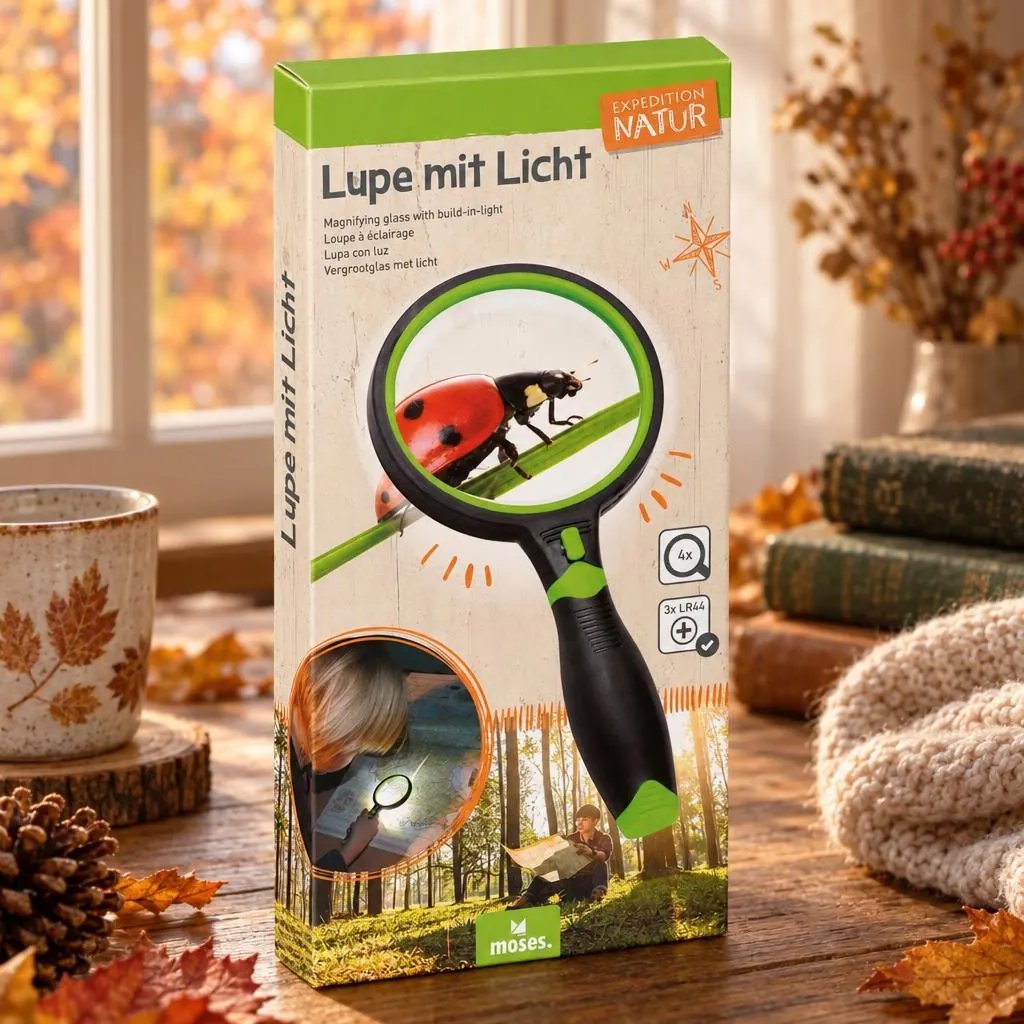 Lupe mit Licht
