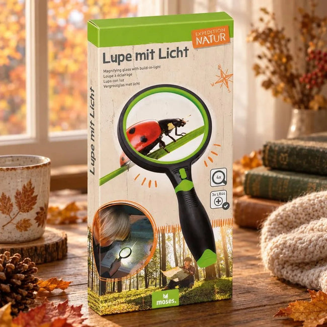 Lupe mit Licht