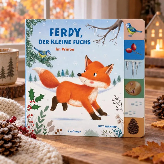 Ferdy, der kleine Fuchs: Im Winter | Pappebuch mit Griff-Register