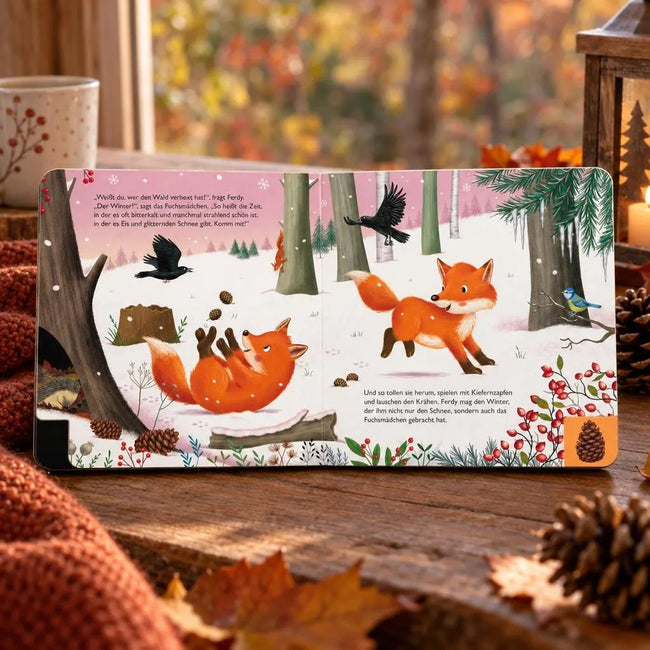 Ferdy, der kleine Fuchs: Im Winter | Pappebuch mit Griff-Register