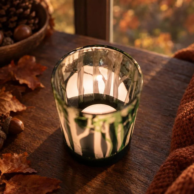 Windlicht mit tollem Waldmotiv