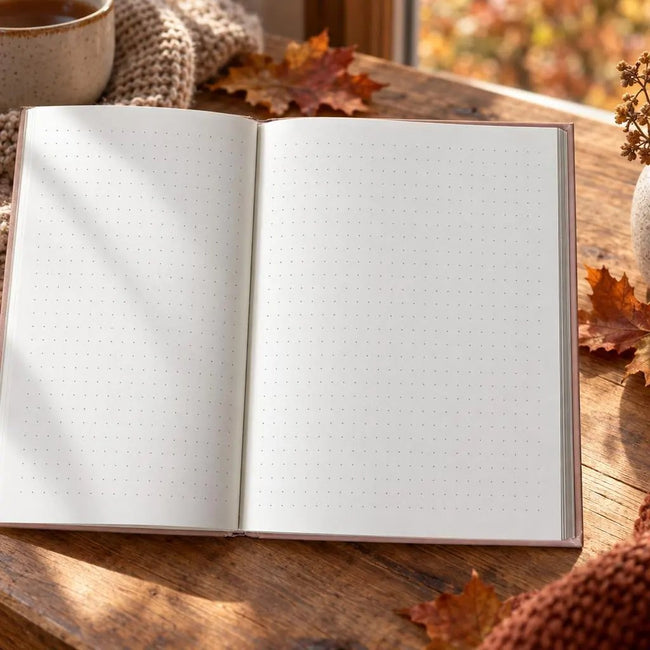 Notizbuch mit Waldmotiv - Herbst