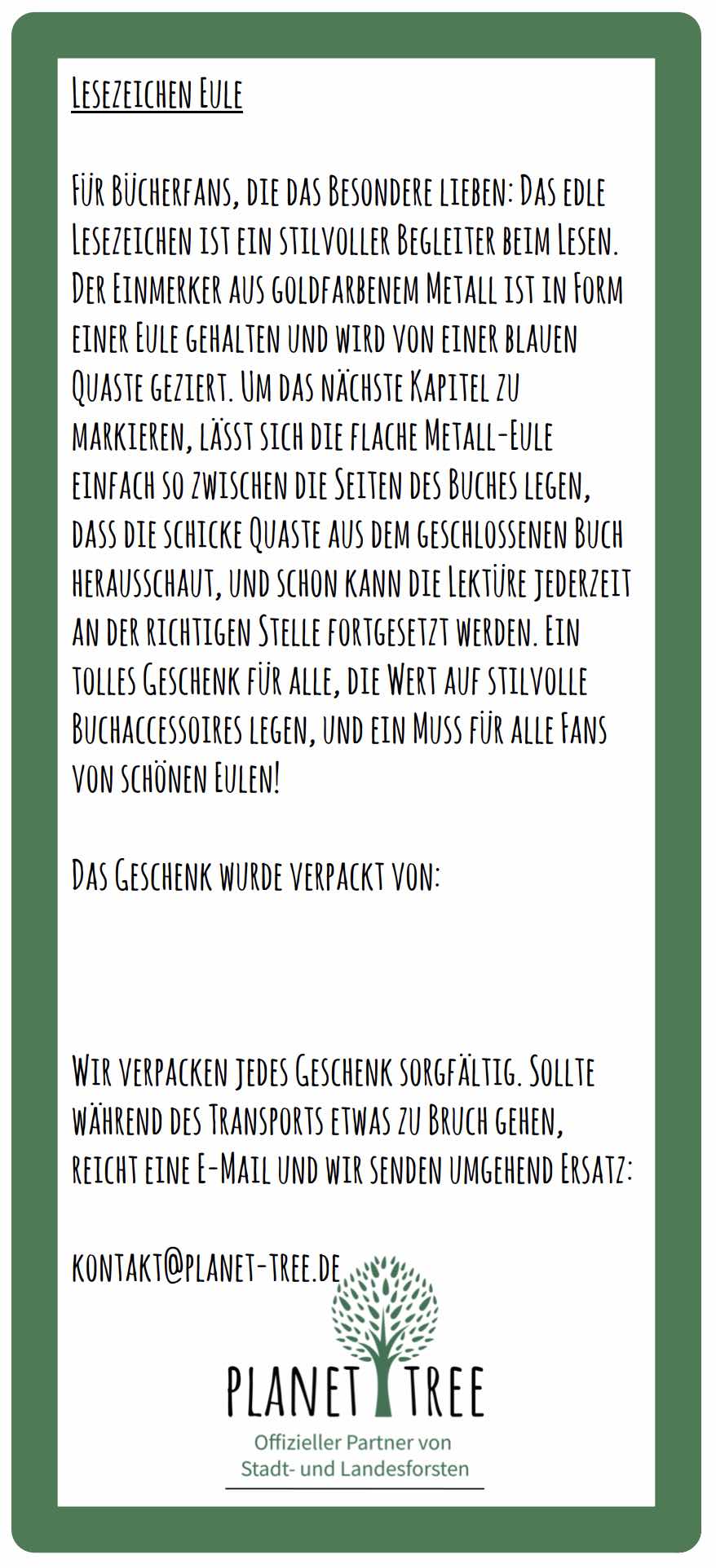 Lesezeichen aus Metall - Libelle, Eule oder Ginkgo