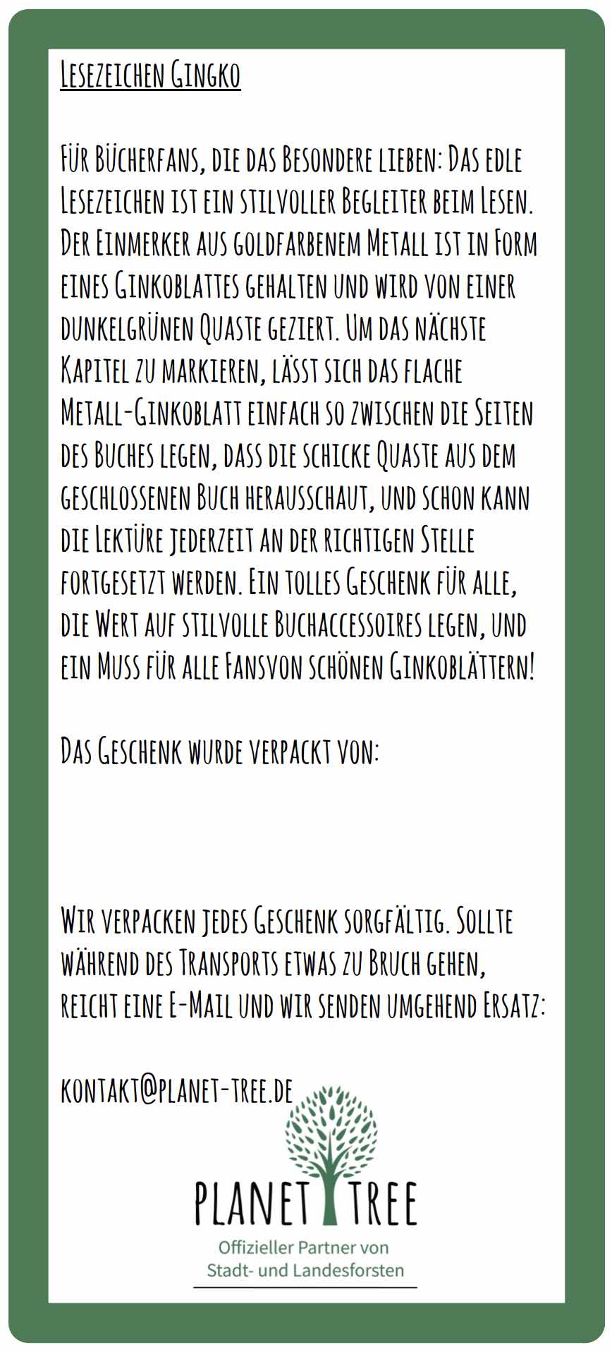 Lesezeichen aus Metall - Libelle, Eule oder Ginkgo