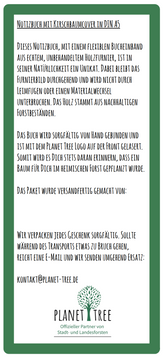 Notizbuch mit Kirschbaumcover