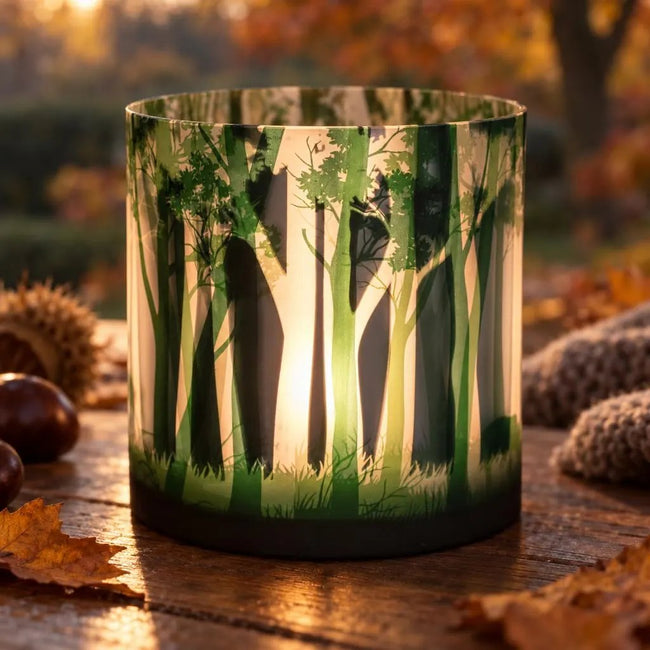 Windlicht mit tollem Waldmotiv
