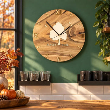 Planet Tree Wanduhr