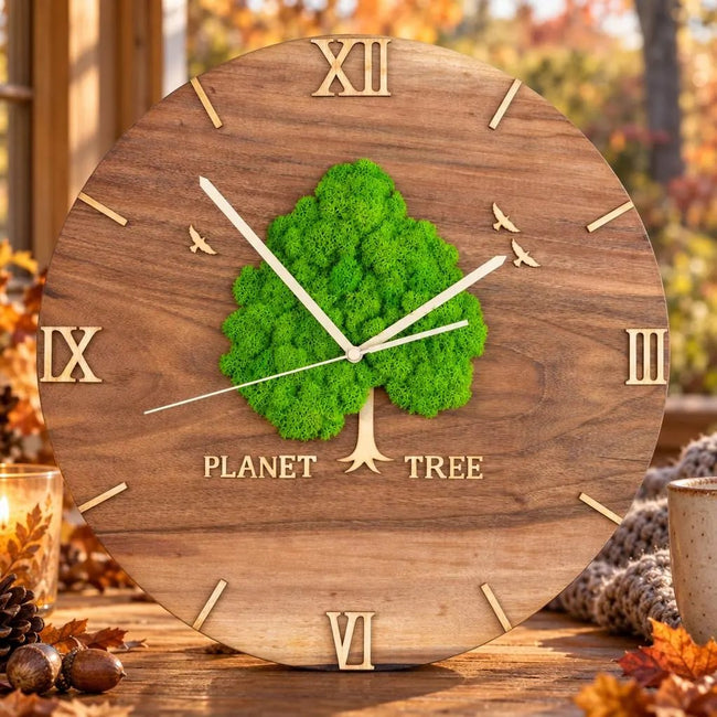 Planet Tree Wanduhr
