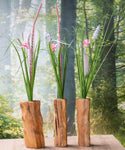 Blumenvase aus Holz - Geschenk plus Baumspende in deutschem Landesforst
