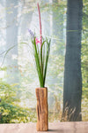 Blumenvase aus Holz - Geschenk plus Baumspende in deutschem Landesforst