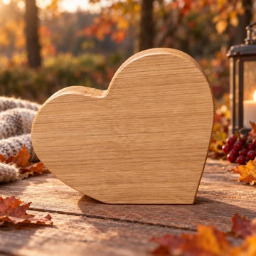 Personalisiertes Herz aus Holz