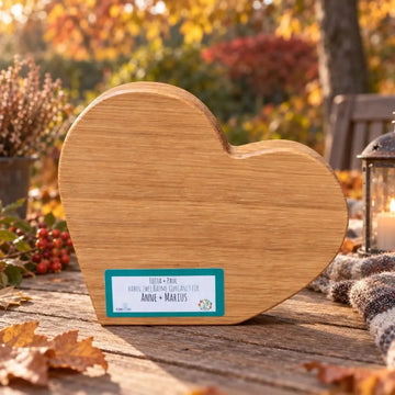 Personalisiertes Herz aus Holz