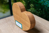 Personalisiertes Herz aus Holz - Geschenk plus Baumspende in deutschem Landesforst
