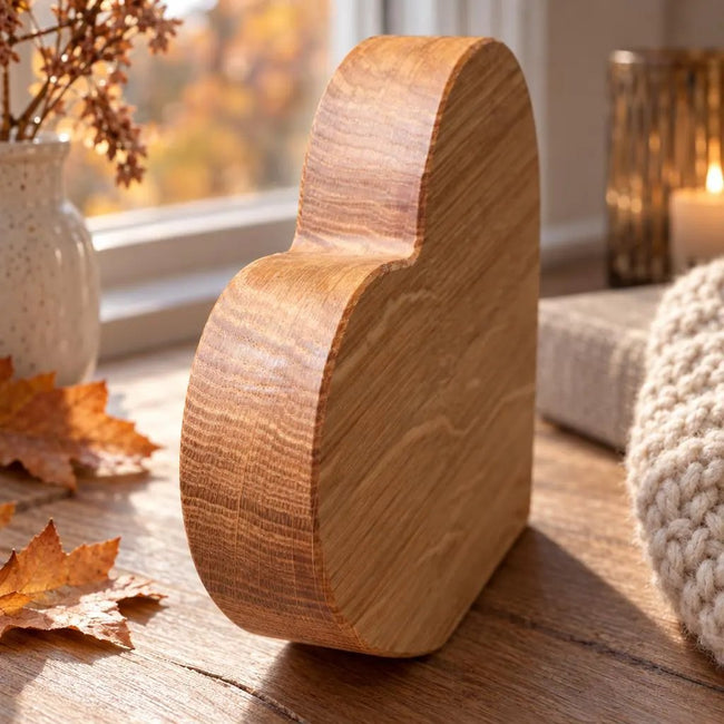 Personalisiertes Herz aus Holz