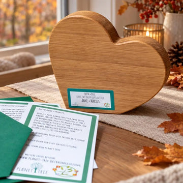Personalisiertes Herz aus Holz