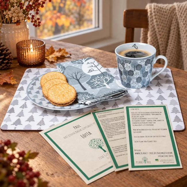 Frühstücks-Set mit Baummotiv