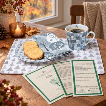 Frühstücks-Set mit Baummotiv
