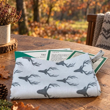 Geschirrtuch kleiner Hirsch grau
