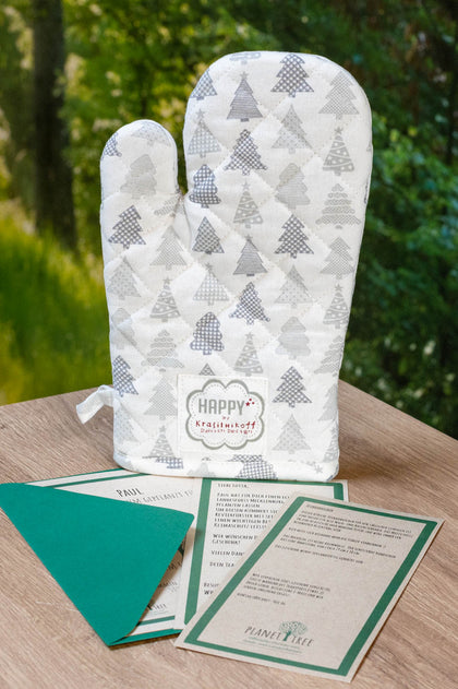 Ofenhandschuh Waldmotiv