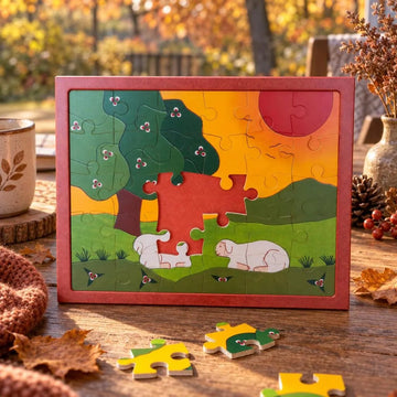 Puzzle Schafe auf der Weide