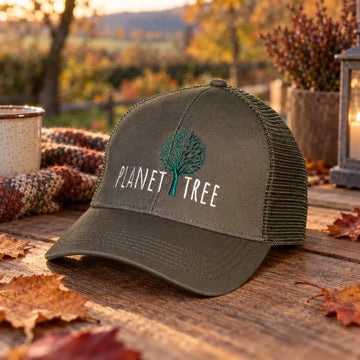 Planet Tree Cap aus Öko-Baumwolle