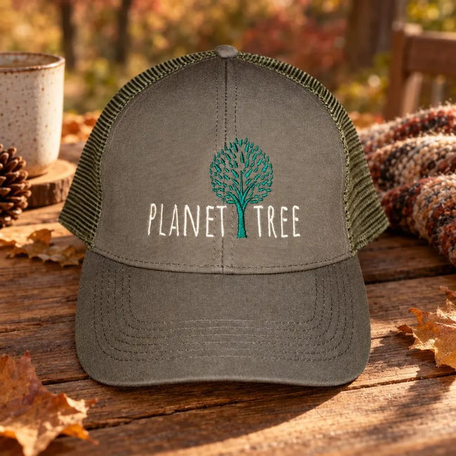 Planet Tree Cap aus Öko-Baumwolle