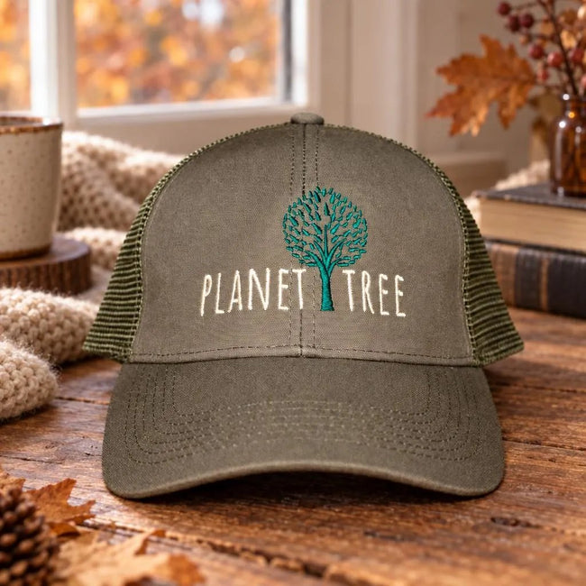 Planet Tree Cap aus Öko-Baumwolle