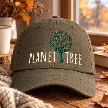 Planet Tree Cap aus Öko-Baumwolle