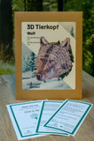 3D Tierkopf Wolf