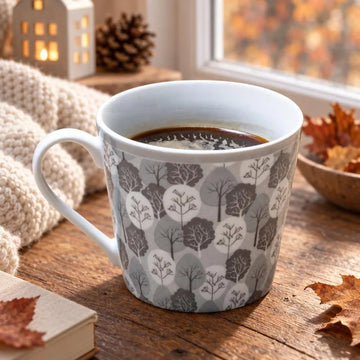 Tasse aus Porzellan "Wald"