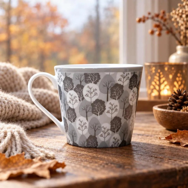 Tasse aus Porzellan "Wald"