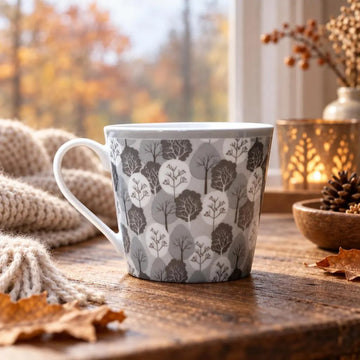 Tasse aus Porzellan "Wald"