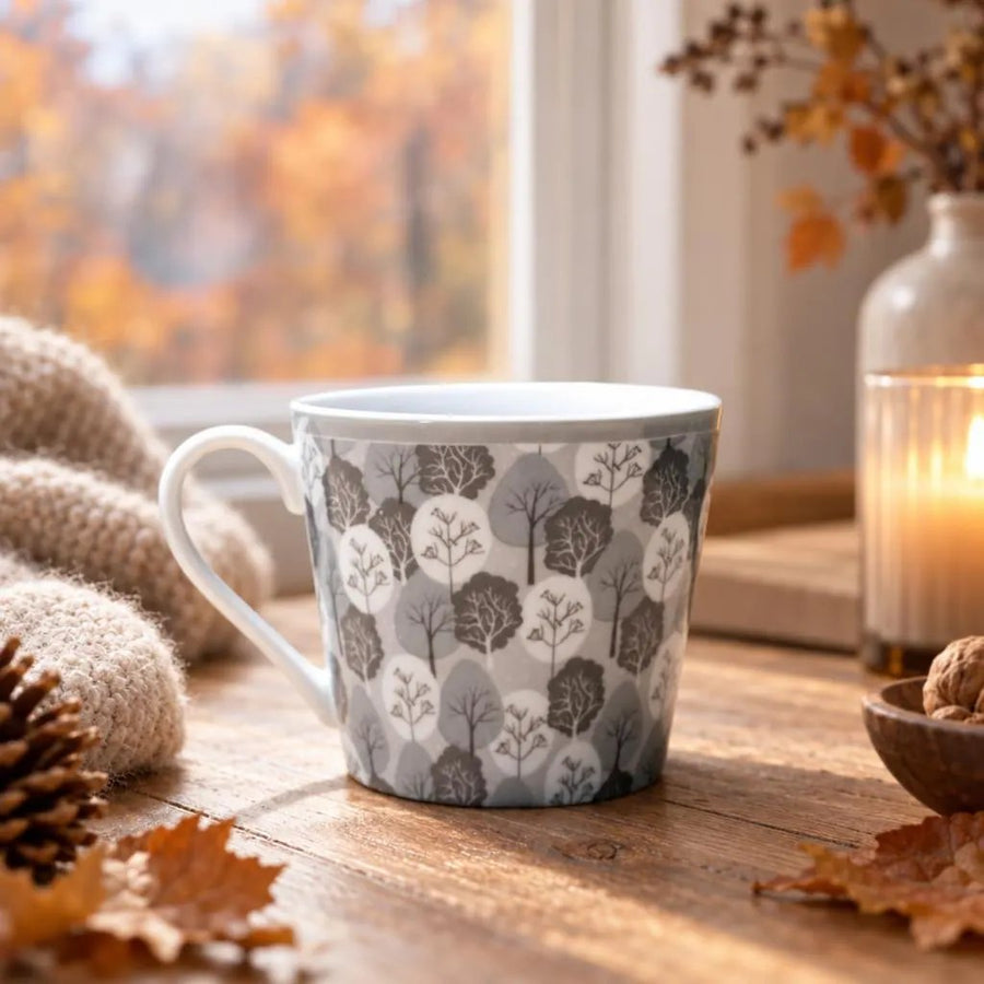 Tasse aus Porzellan "Wald"