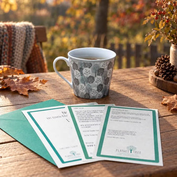 Tasse aus Porzellan "Wald"