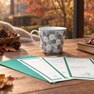 Tasse aus Porzellan "Wald"