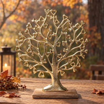 Goldener Lebensbaum mit Herzen