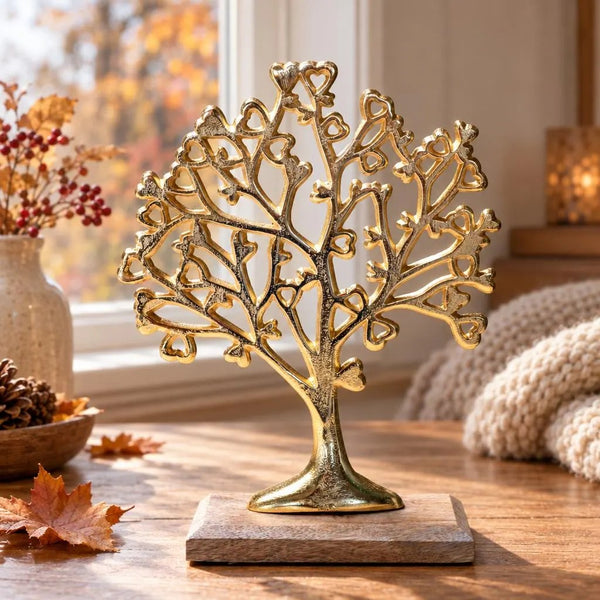 Goldener Lebensbaum mit Herzen