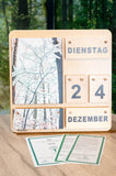 Kalender Vier Jahreszeiten aus Holz - jedes Jahr wiederverwendbar