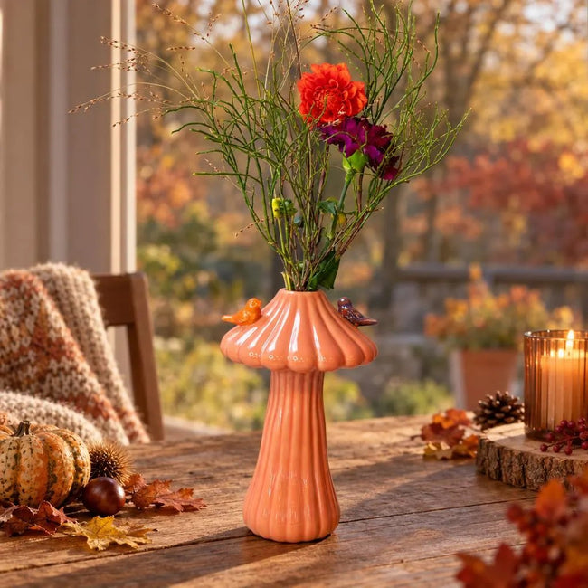 Dekorative Vase mit Vögelchen
