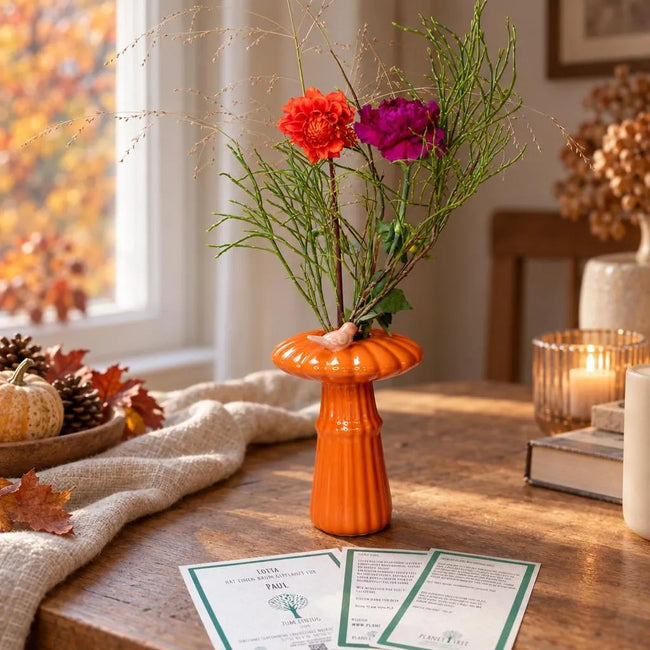 Dekorative Vase mit Vögelchen
